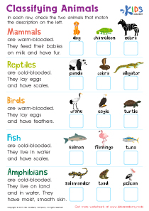 Science Worksheets For Grade 2 Animals / Animals Worksheets